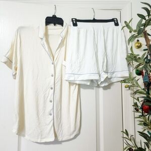 Cozy Earth Bamboo Stretch Knit Short Sleeve Pajama Set